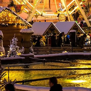 Lumières de Noël Christmas market