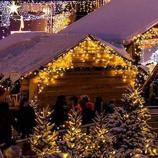 Lumières de Noël Christmas market